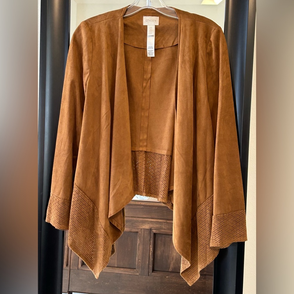 Chico’s Faux Suede Jacket Sz 0 (4/S)